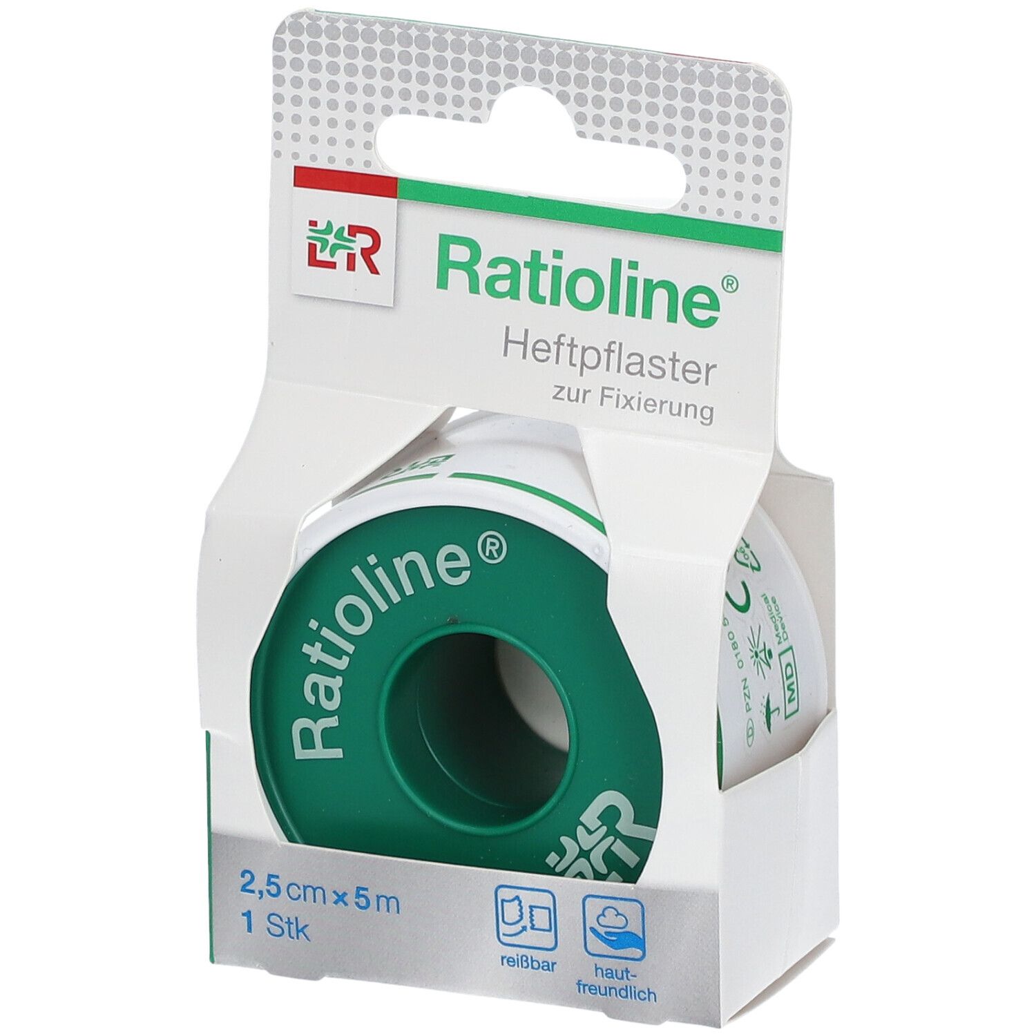 Ratioline® acute Heftpflaster 2,5 cm x 5 m