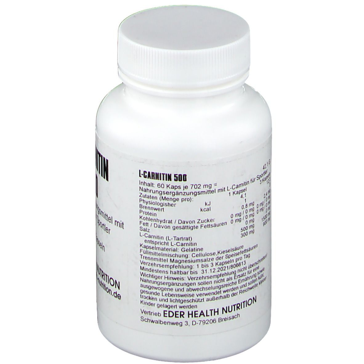 L-Carnitin 500 Kapseln