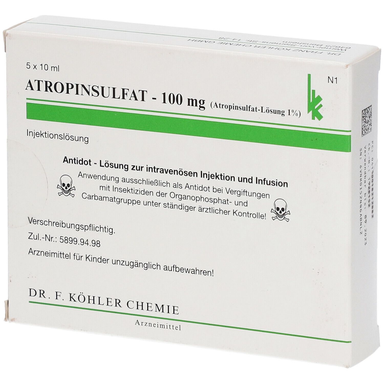 ATROPINSULFAT® 100 mg