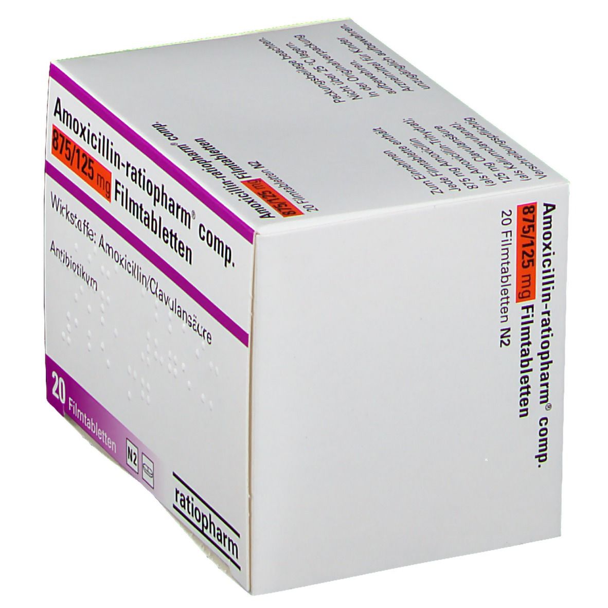 Amoxicillin-ratiopharm comp. 875/125 mg