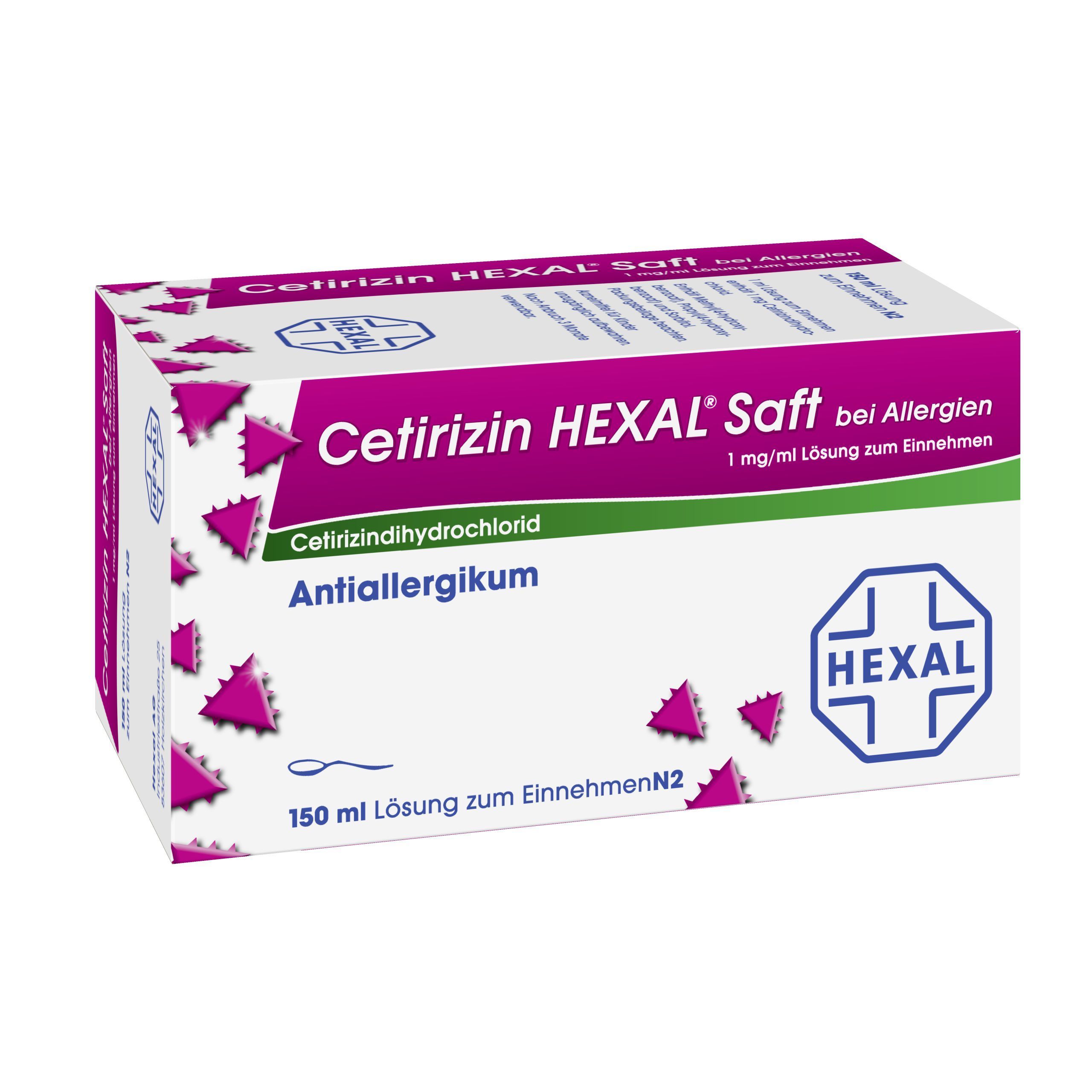 Cetirizin HEXAL® Saft bei Allergien 1 mg/ml