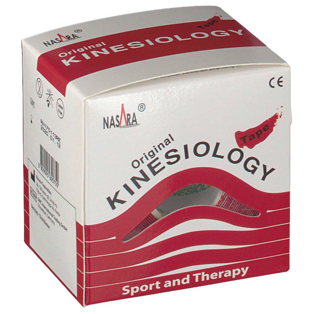 Nasara® Kinesiology-Tape classic 5 cm x 5 m Rolle Rot