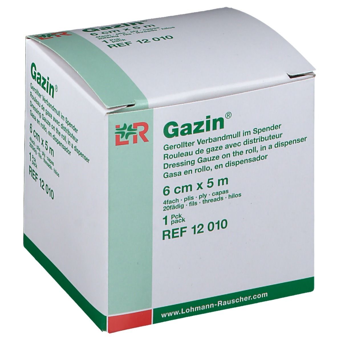 Gazin® Verbandmull 6 cm x 5 m 4 lagig