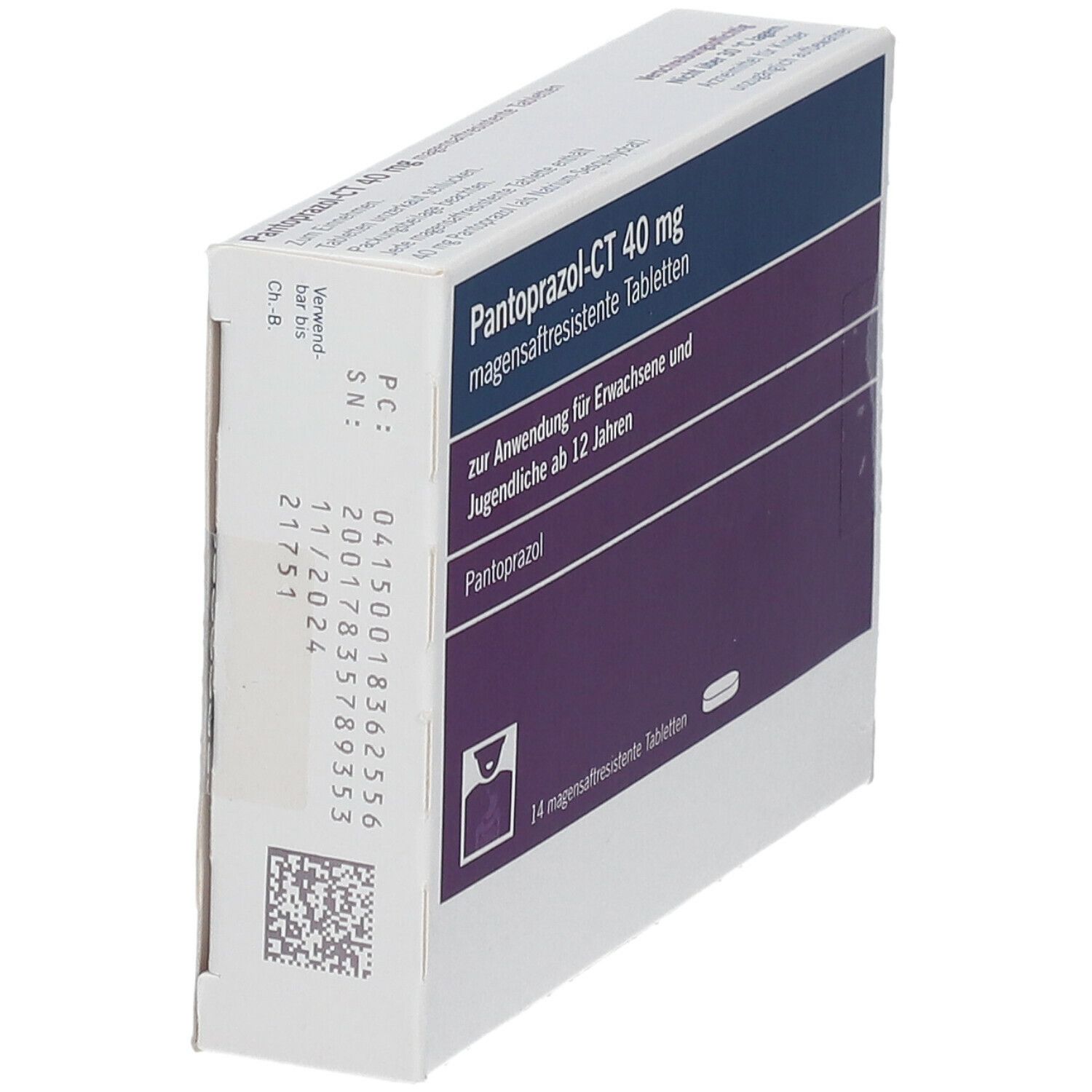 Pantoprazol-Ct 40 mg magensaftresistente Tabletten 14 St magensaftresistent