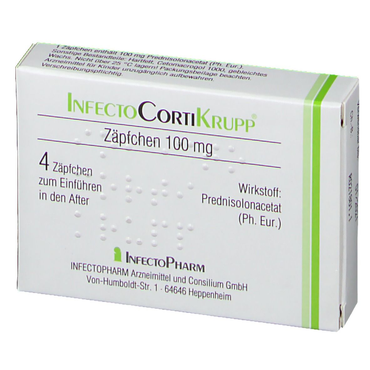 InfectoCortiKrupp® Zäpfchen 100 mg 4 St - shop-apotheke.com