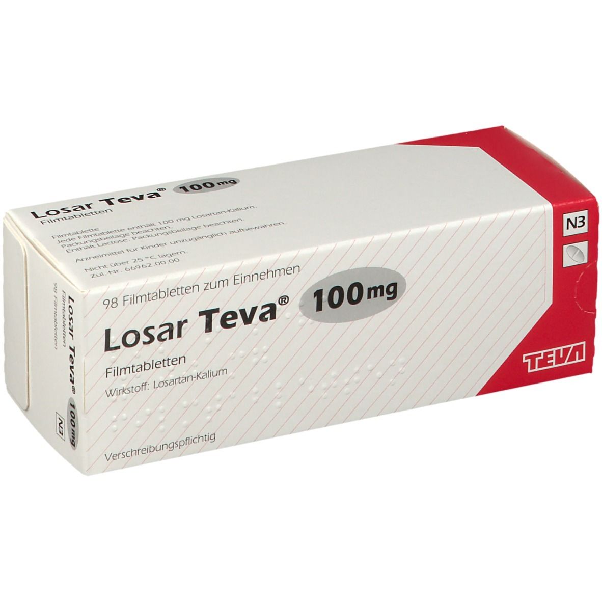 Losar Teva® 100 mg 98 - shop-apotheke.com