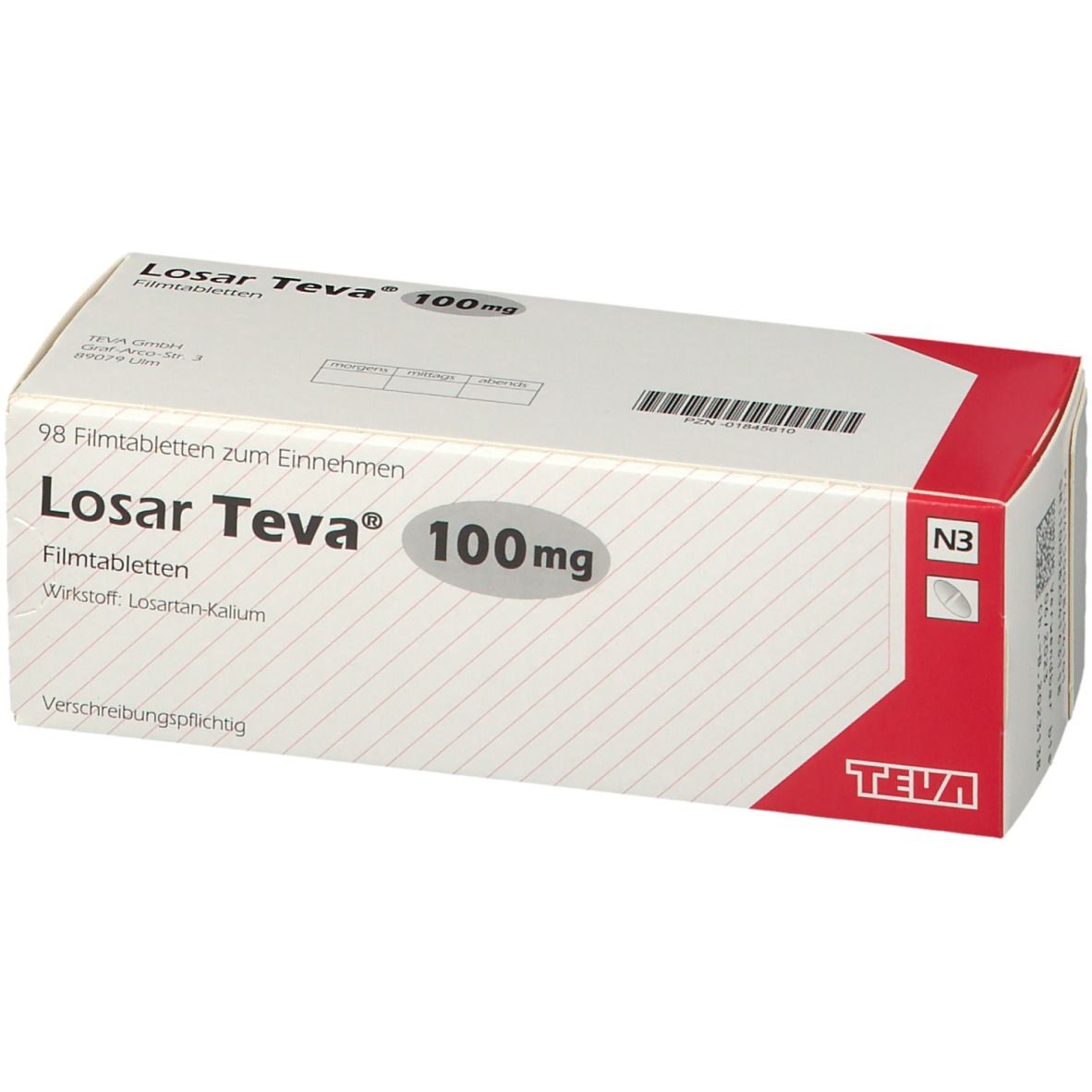 Losar Teva® 100 mg 98 - shop-apotheke.com
