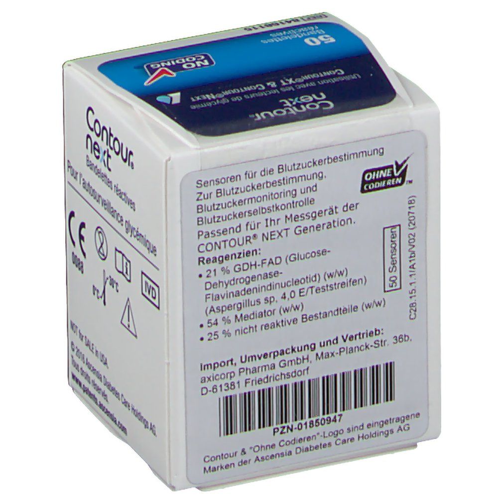 CONTOUR next Sensoren Teststreifen