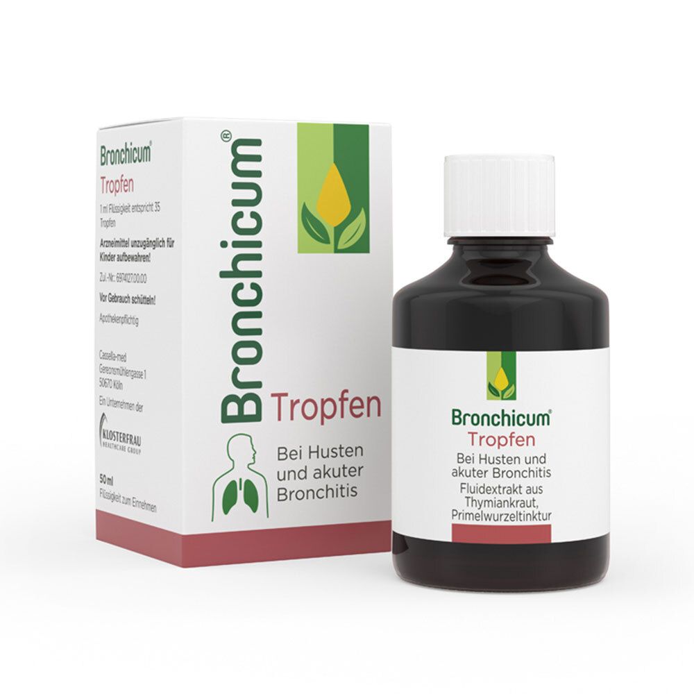 Bronchicum Tropfen - Pflanzliche Erkältungstropfen bei Husten und akuter Bronchitis