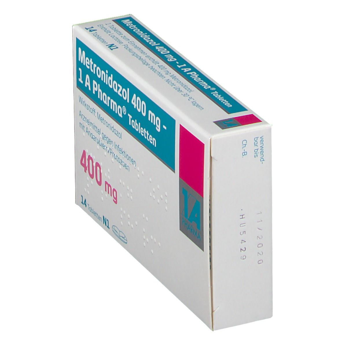 METRONIDAZOL 400 mg 1A Pharma Tabletten