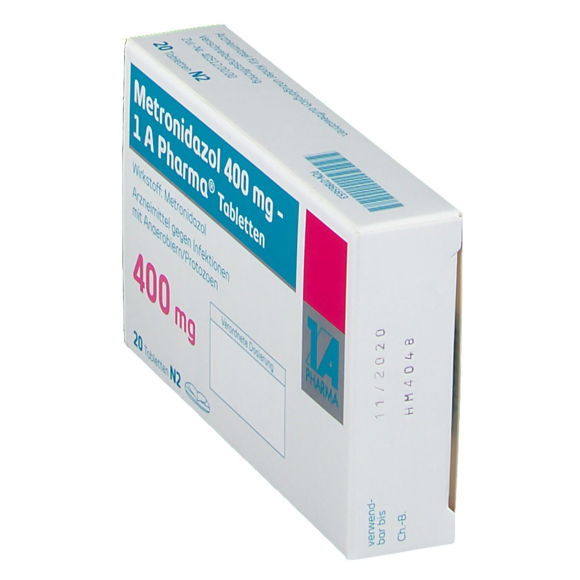 METRONIDAZOL 400 mg 1A Pharma Tabletten