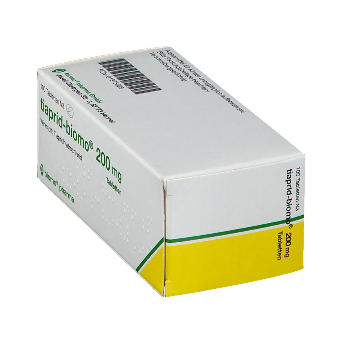 TIAPRID-biomo 100 mg Tabletten St