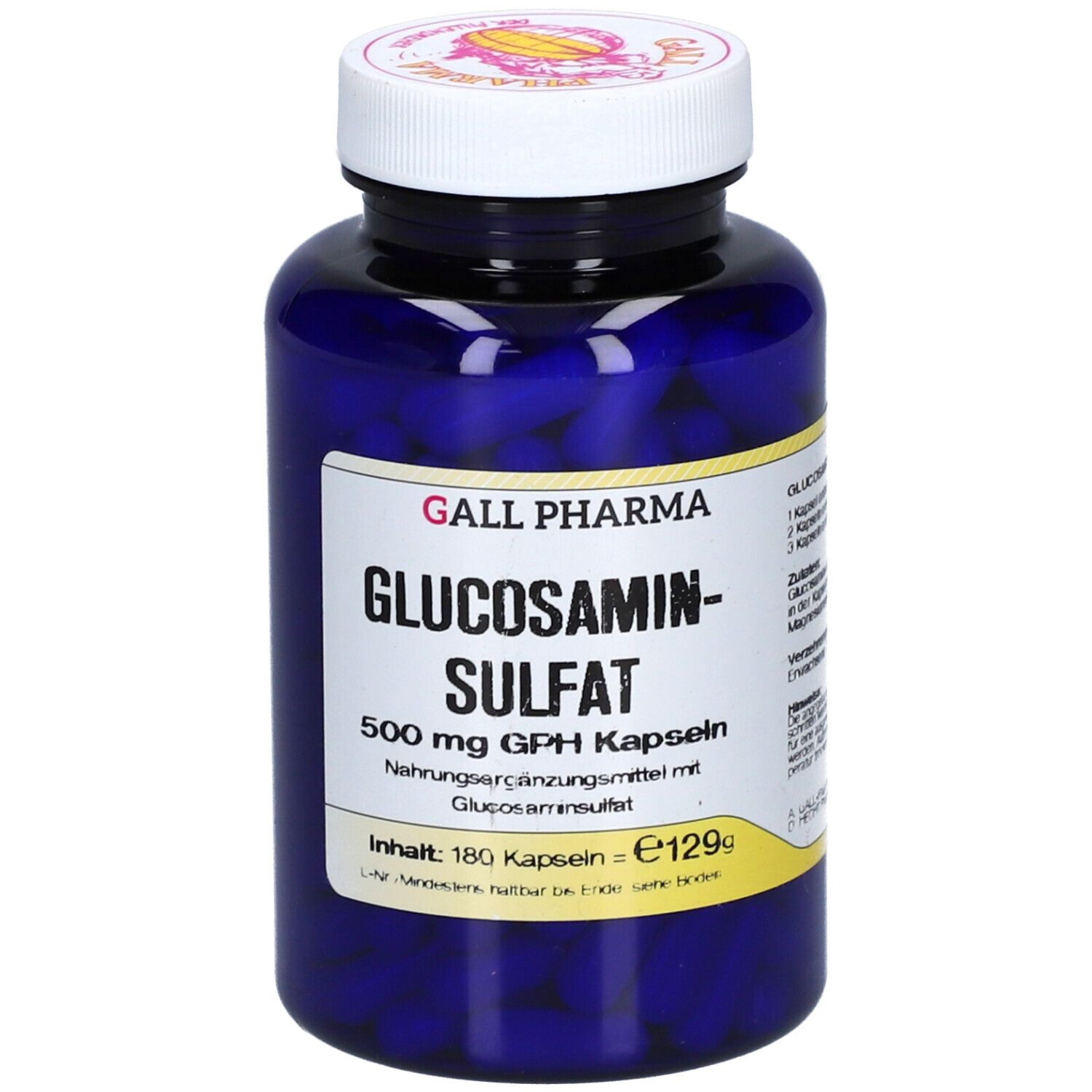 Glucosaminsulfat Kapseln 500 mg 180 St