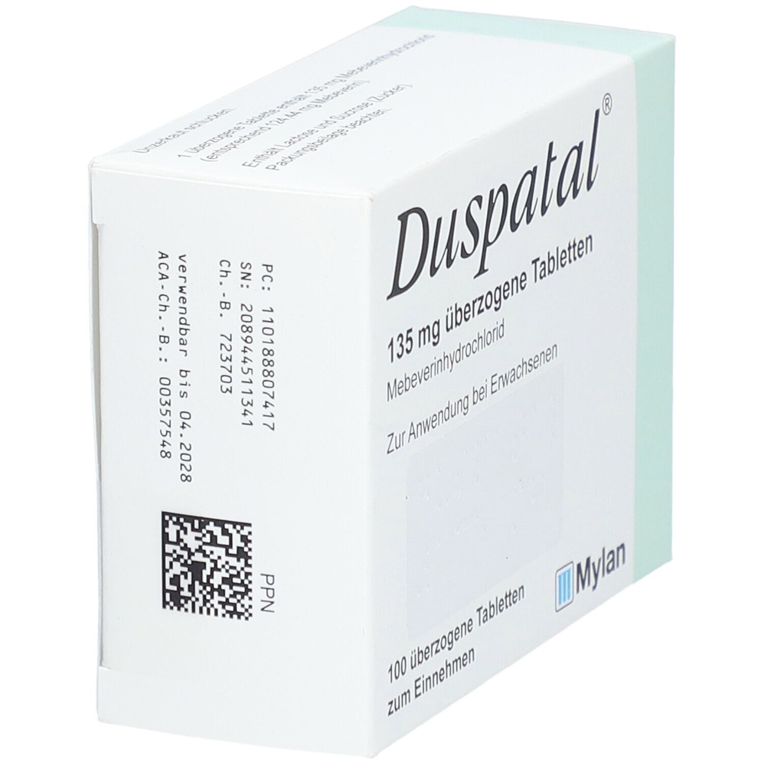 Duspatal 135 mg überzogene Tabletten 100 St Überzogene