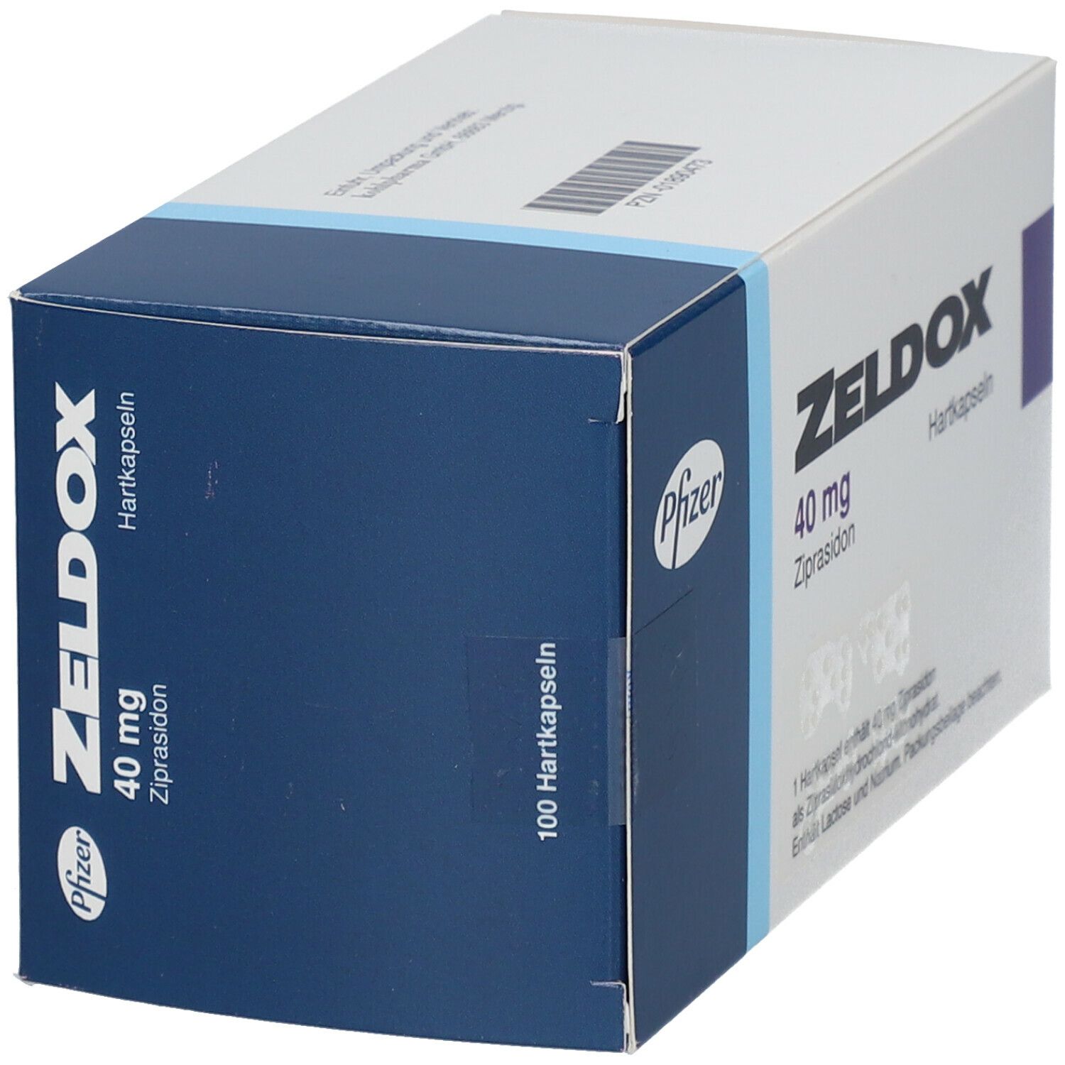 Zeldox 40 mg Hartkapseln 100 St