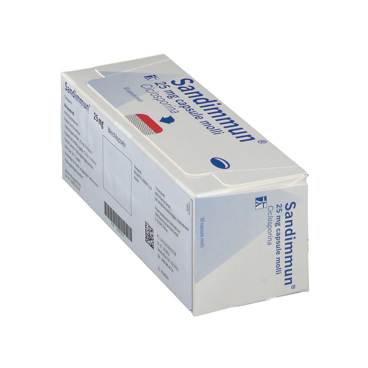 Sandimmun 25 mg Weichkapseln 50 St