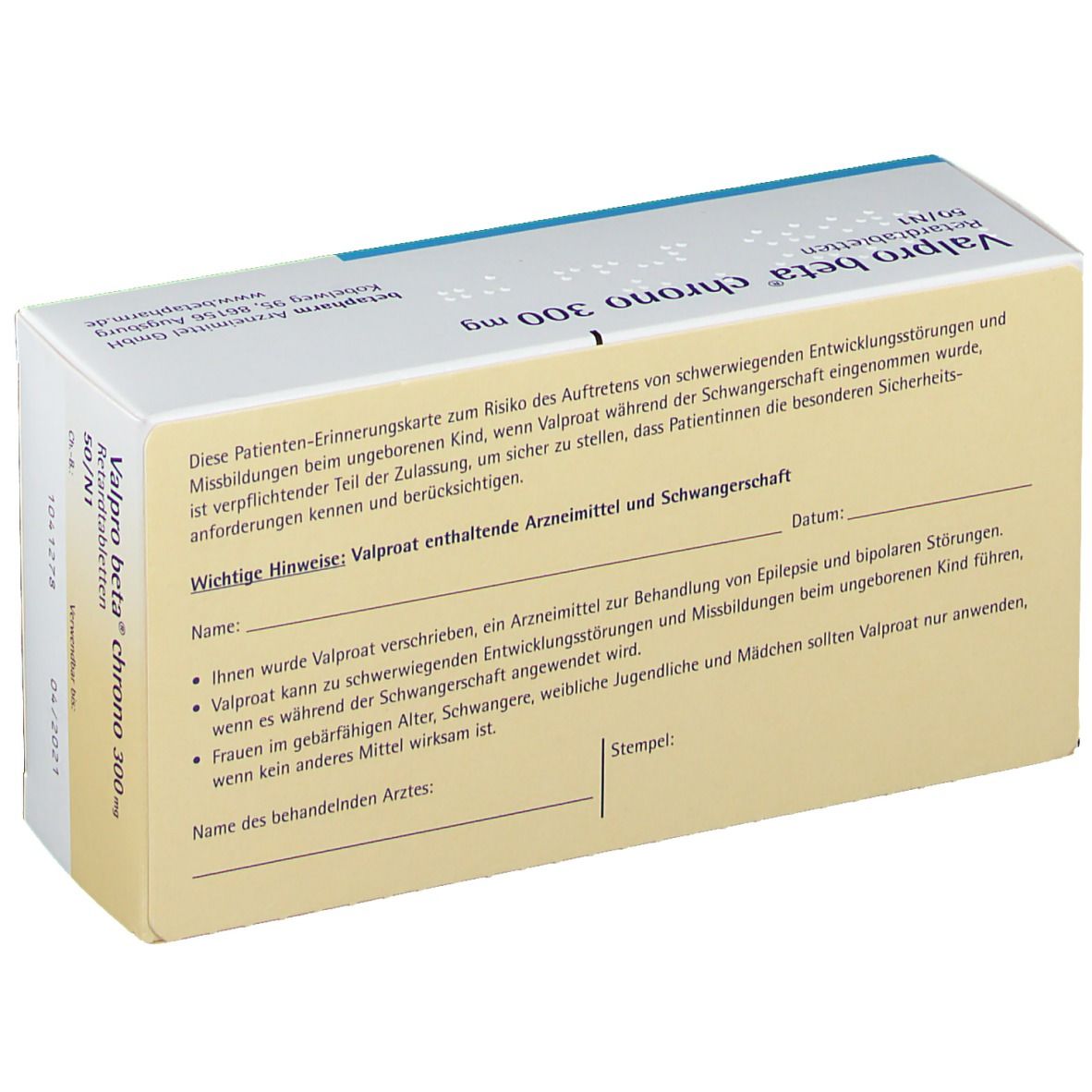 Valpro beta® chrono 300 mg