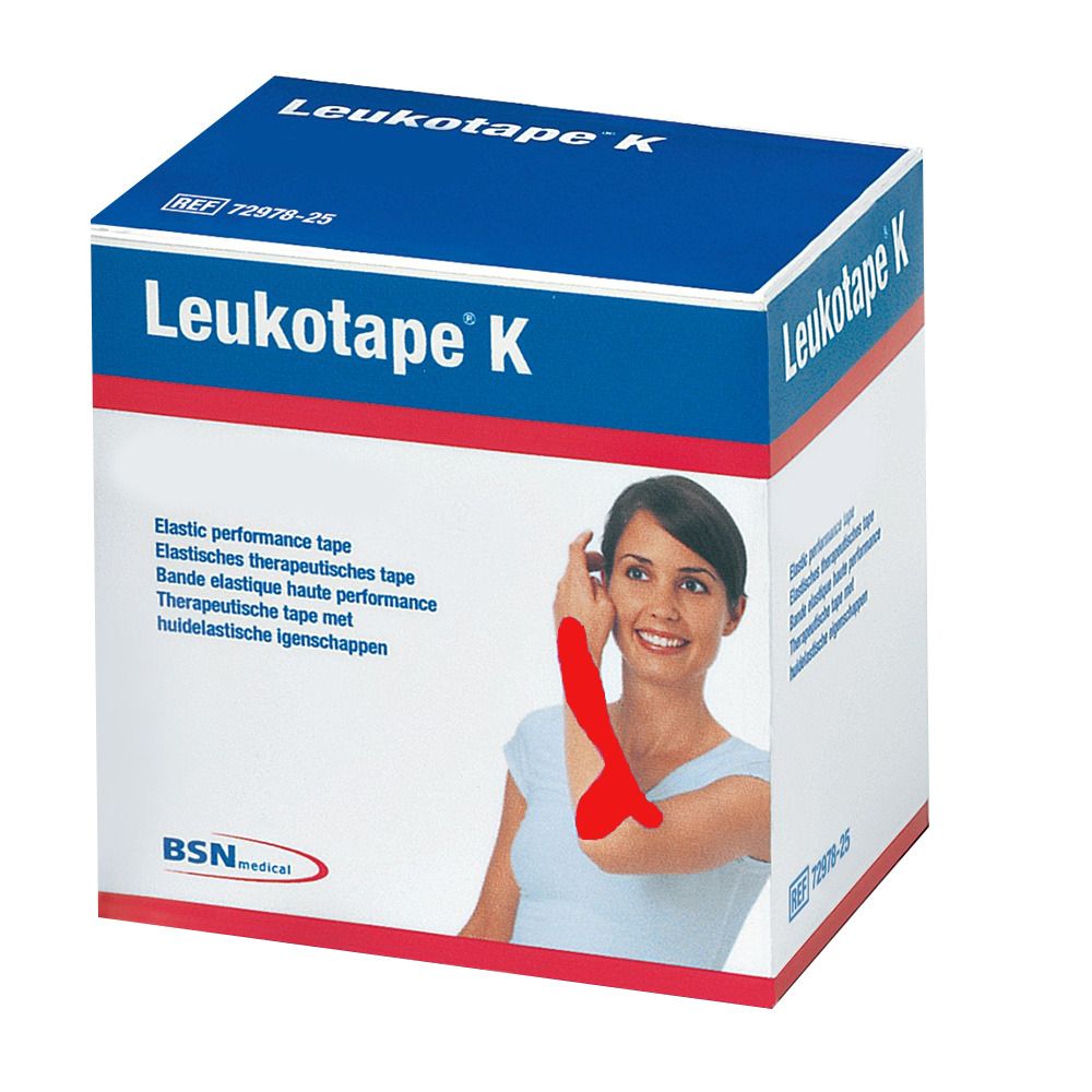 Leukotape® K 5 cm x 5 m rot
