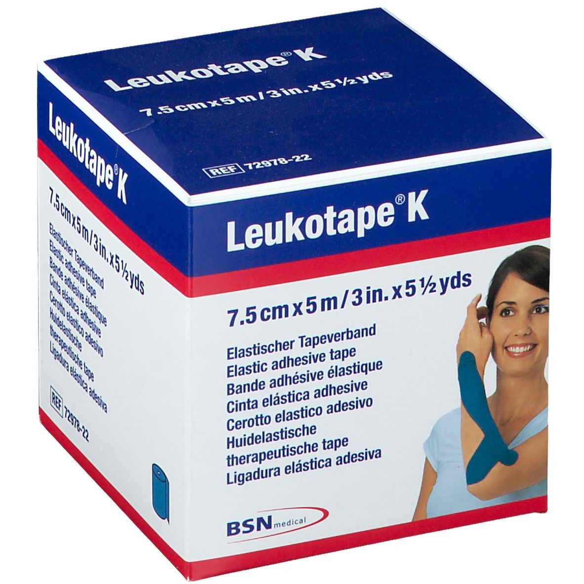 Leukotape K 7,5cm blau