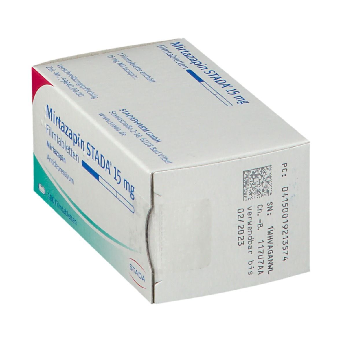 Mirtazapin Stada 15 mg Filmtabletten 100 St