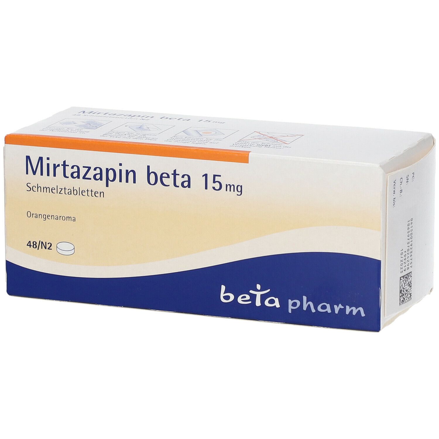 Mirtazapin beta 15 mg Schmelztabletten