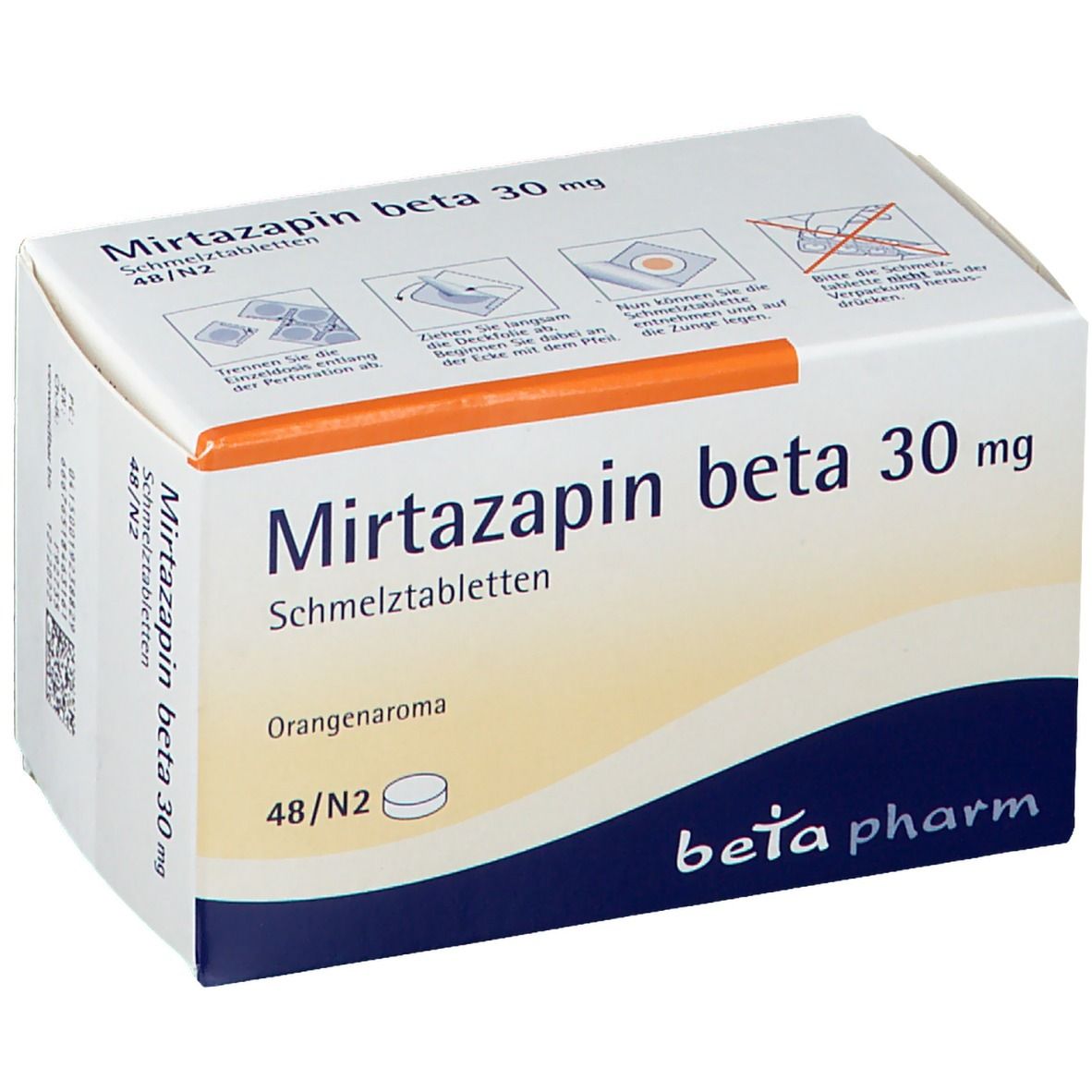 Mirtazapin beta 30 mg Schmelztabletten