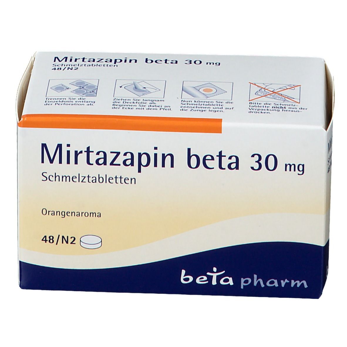 Mirtazapin beta 30 mg Schmelztabletten