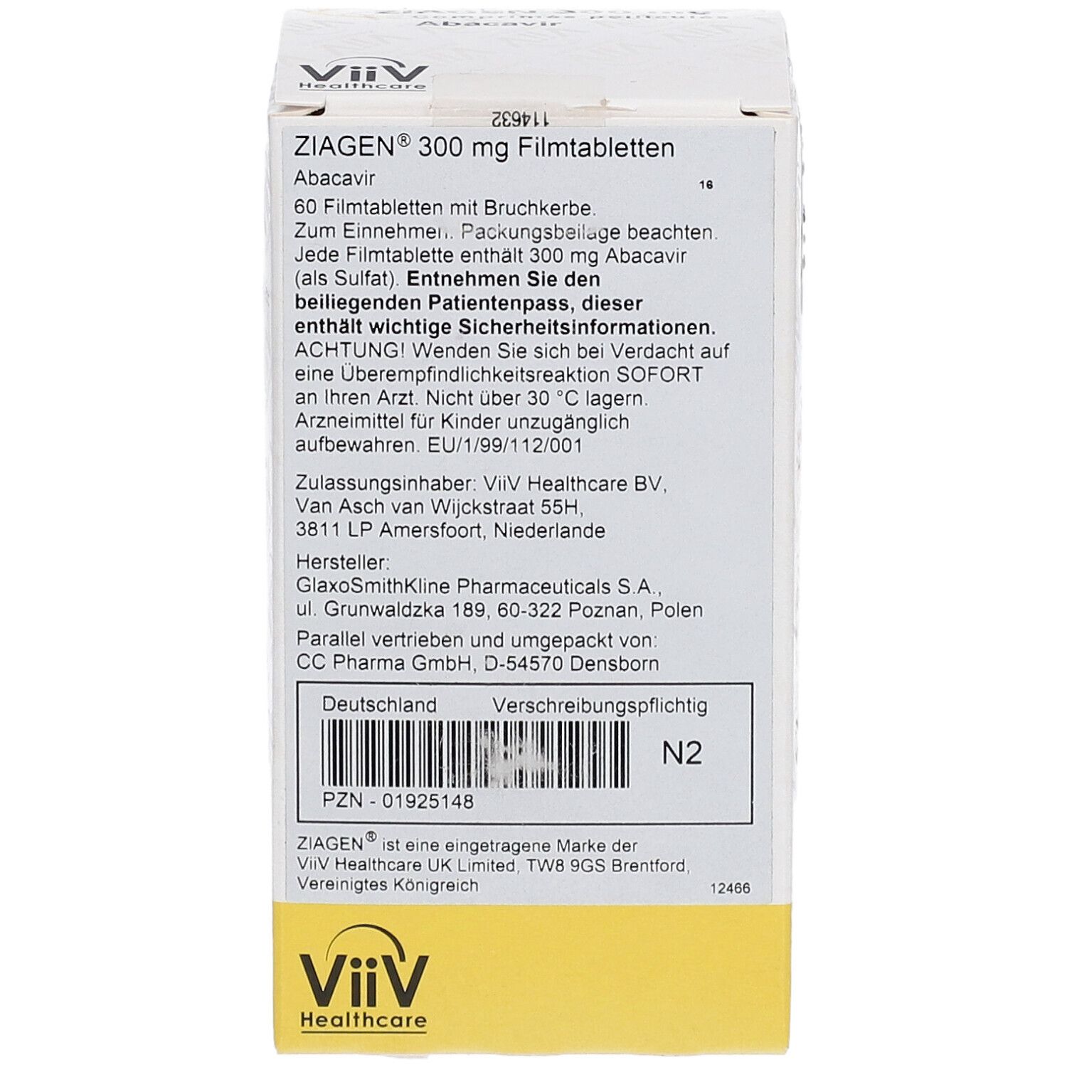 Ziagen 300 mg