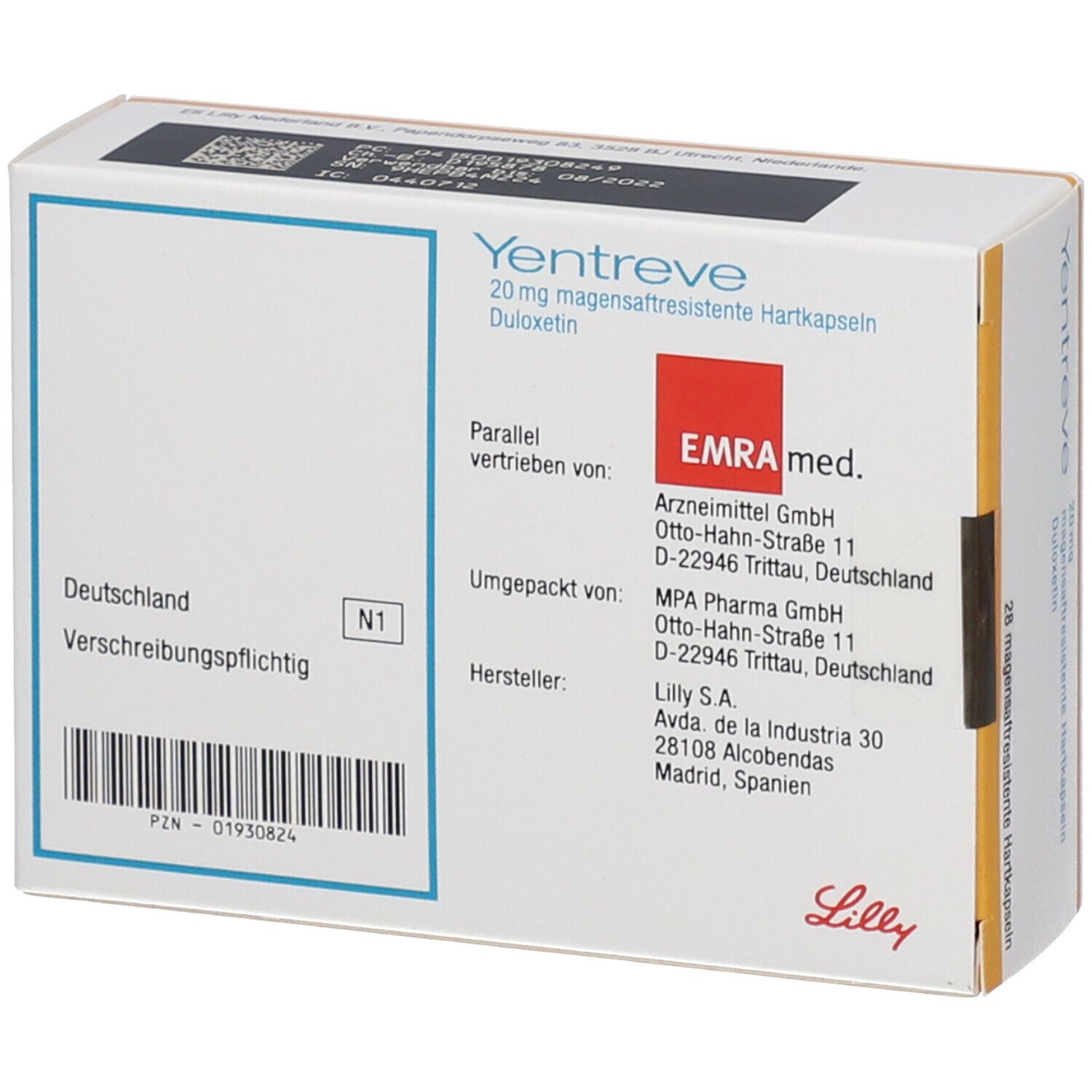 Yentreve 20 mg