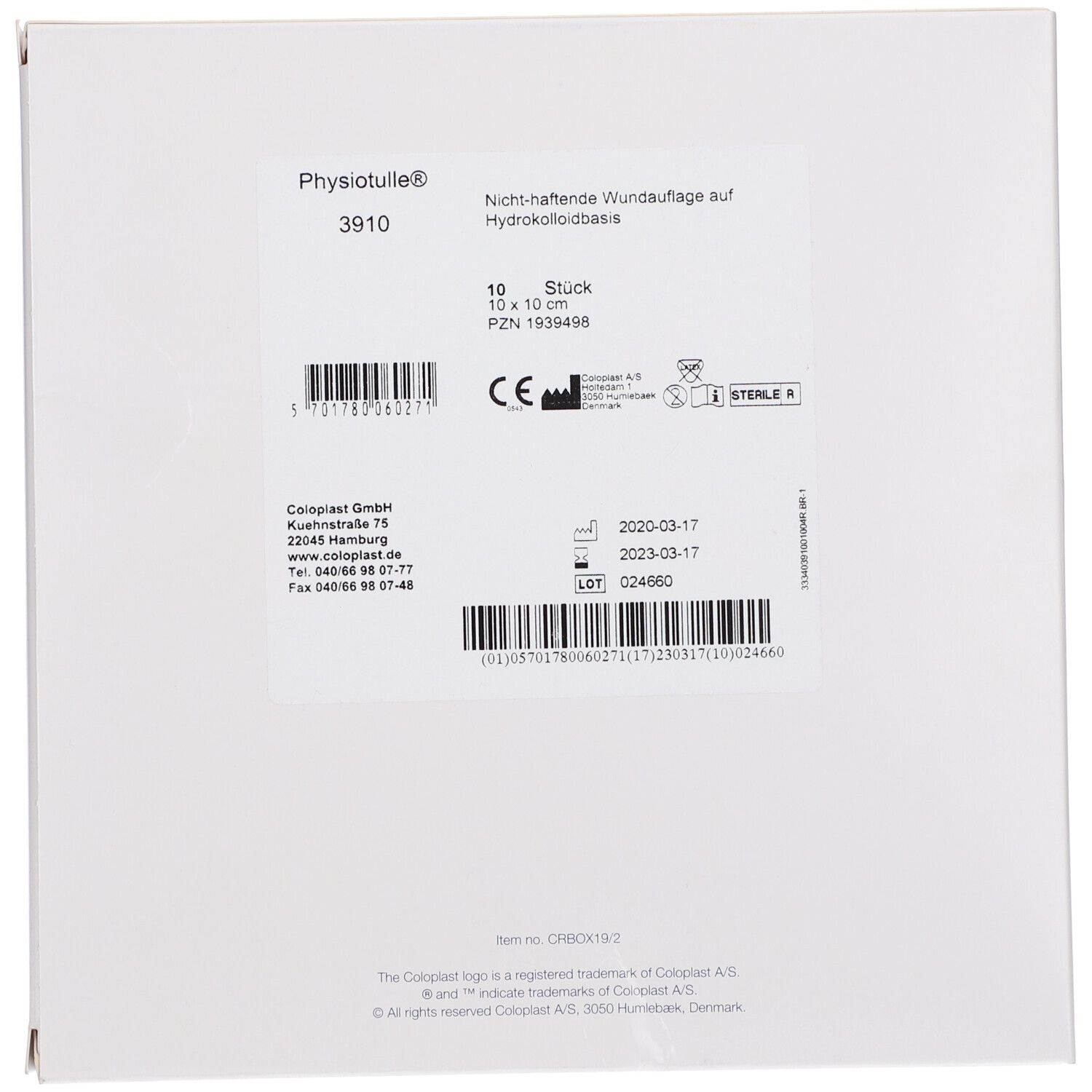PHYSIOTULLE® Verband 10 x 10 cm