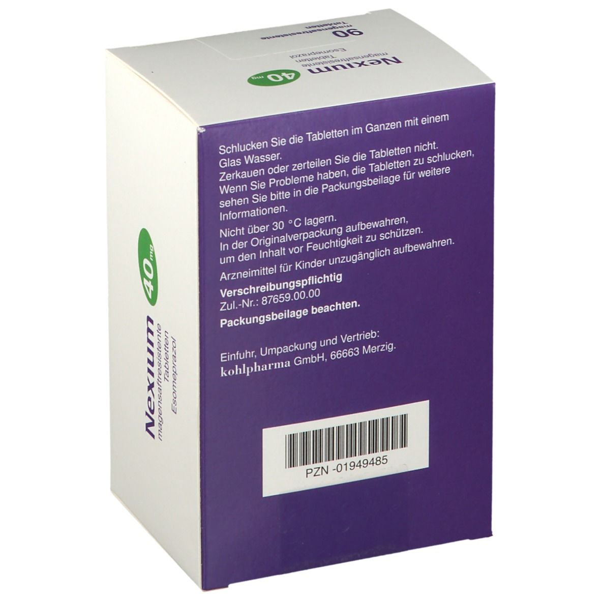 Nexium 40 Mg 90 St Mit Dem E-Rezept Kaufen - Shop Apotheke