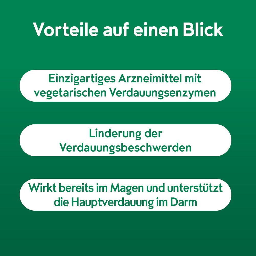 Vorteile von Nortase: Vegetarische Enzyme, Linderung von Verdauungsbeschwerden.