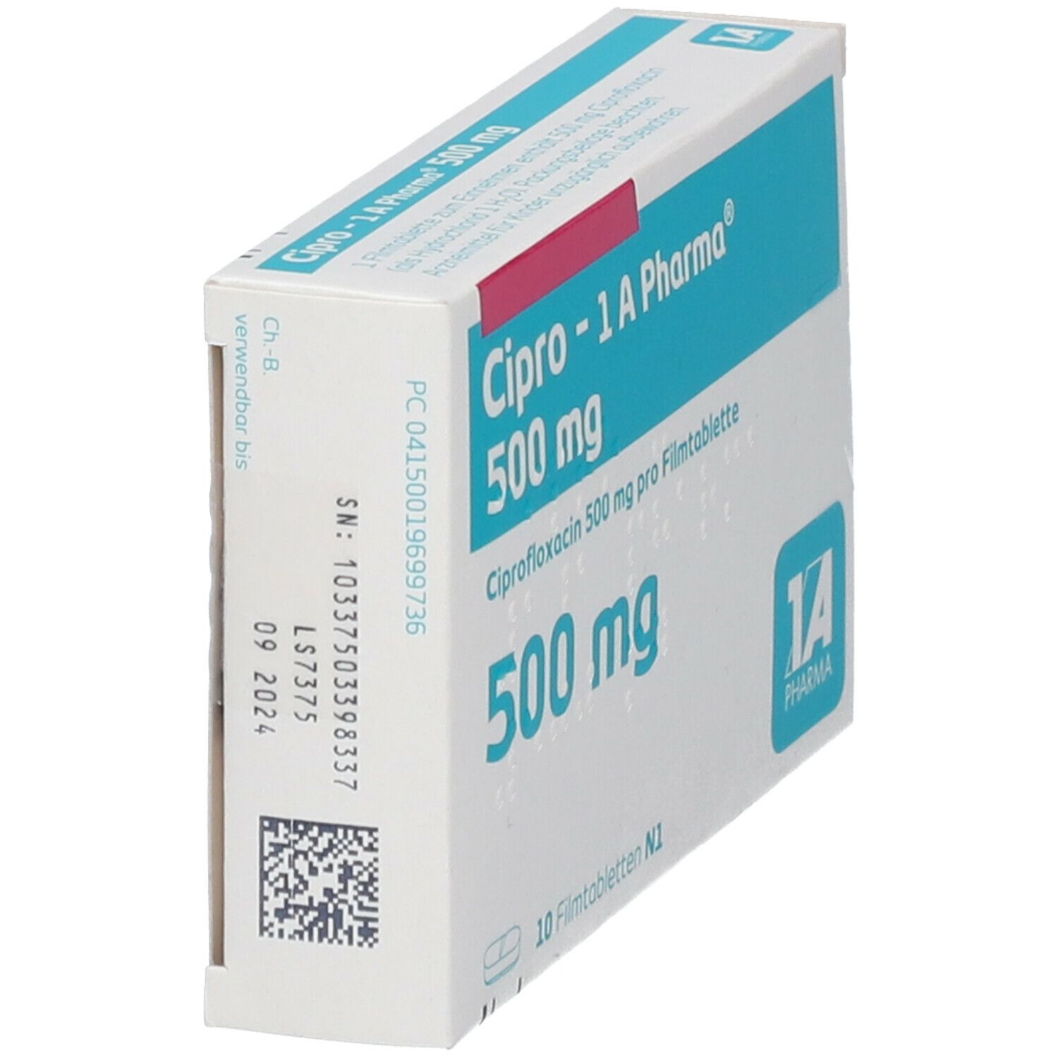 Cipro-1A Pharma 500 mg Filmtabletten 10 St