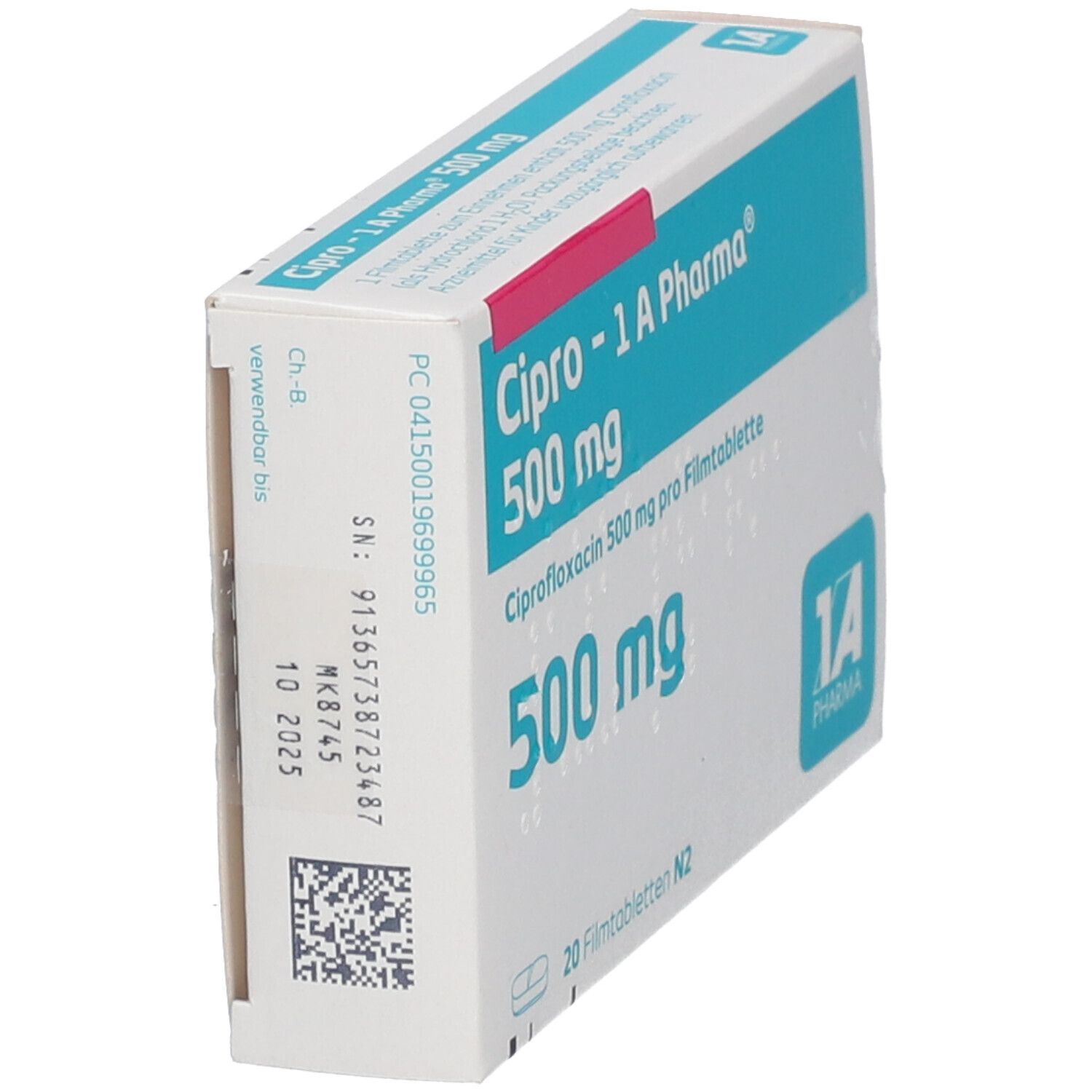 Cipro-1A Pharma 500 mg Filmtabletten 20 St