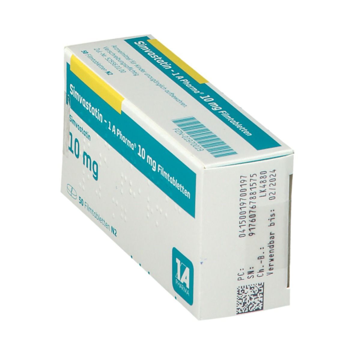 Simvastatin-1A Pharma 10 mg Filmtabletten 50 St