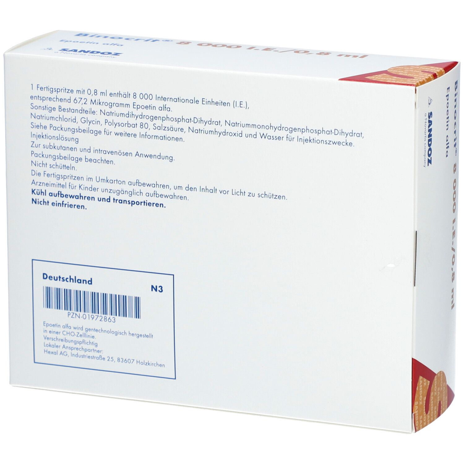 Binocrit® 8000 I.E./0,8 ml