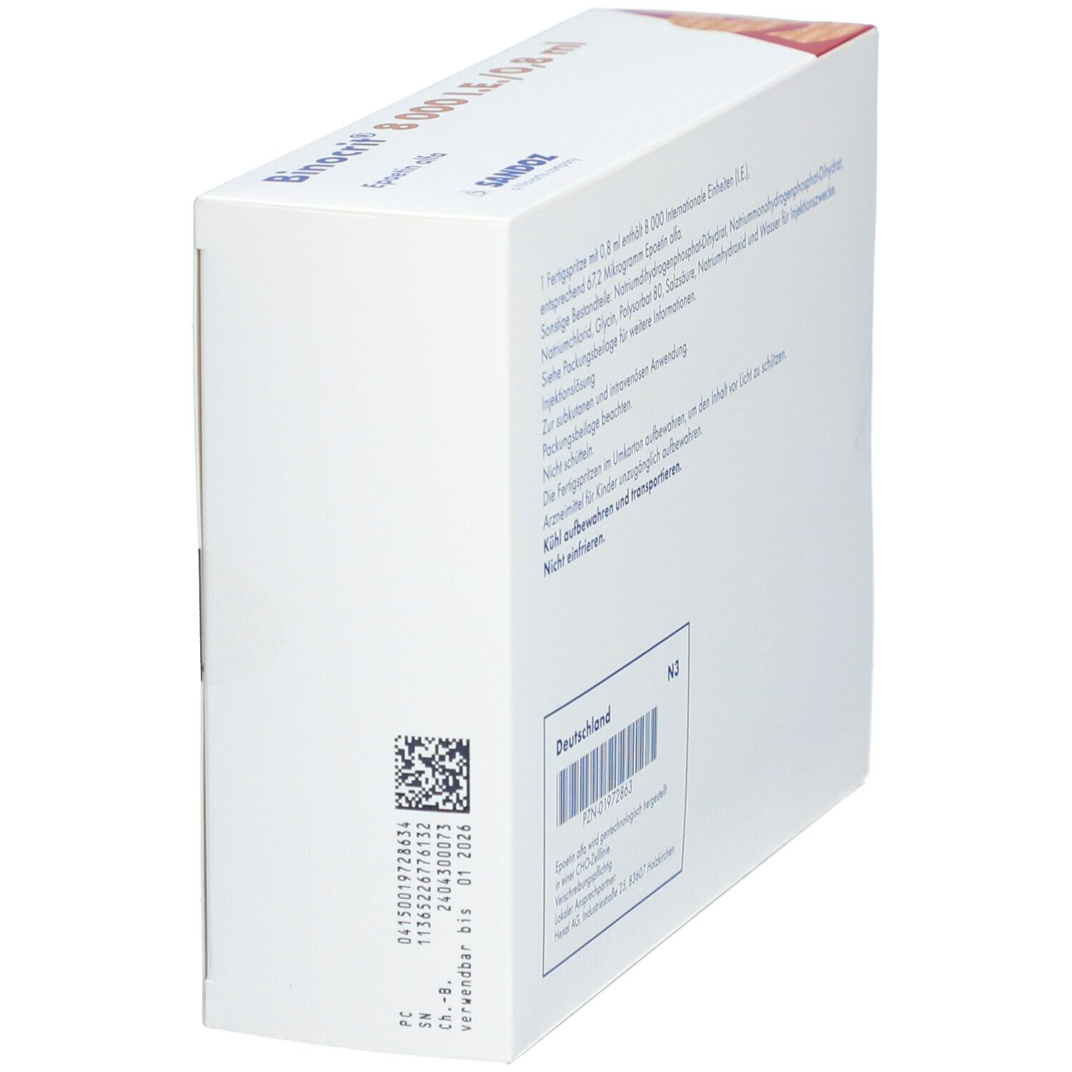 Binocrit® 8000 I.E./0,8 ml