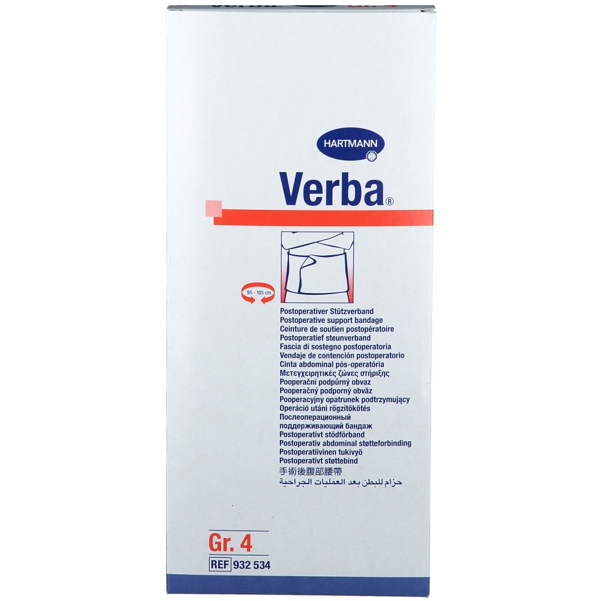 Verba® postoperativer Stützverband Gr. 4 rot