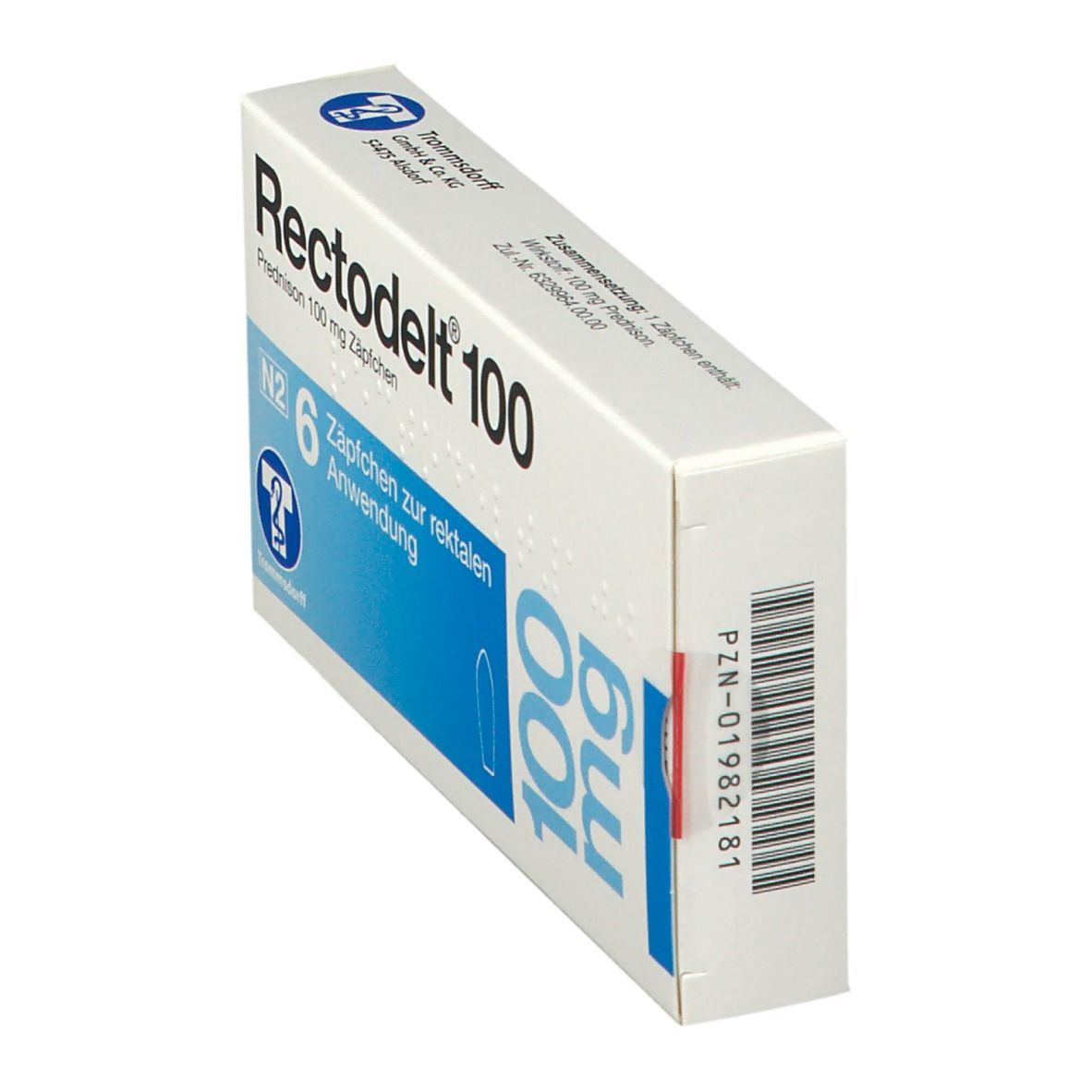 Rectodelt 100 mg Zäpfchen 6 St Suppositorien