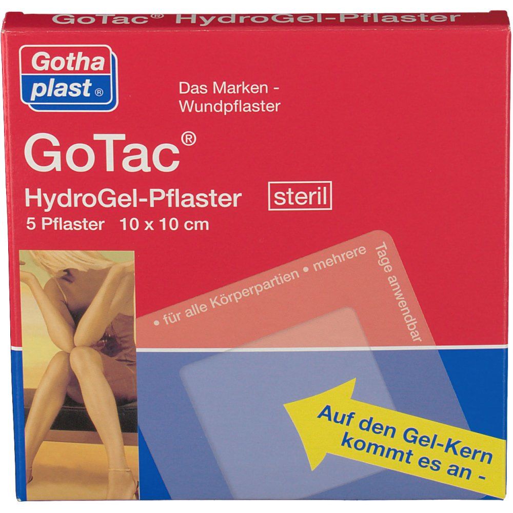 GoTac® HydroGel-Pflaster steril 10 cm x 10 cm
