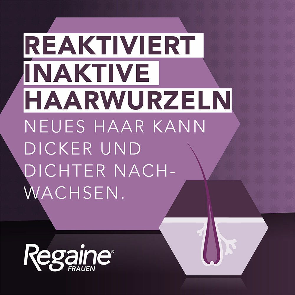 Regaine® Frauen Lösung mit 2% Minoxidil 3 Monats-Vorrat - Jetzt 10% mit dem Code regaine2024 sparen¹
