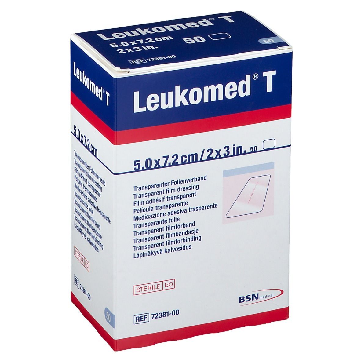 Leukomed® T 5 cm x 7,2 cm steril 50 St Pflaster