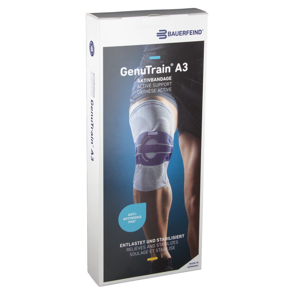 GenuTrain® A3 Kniebandage rechts Gr. 3 natur pink 1 St Bandage(s)