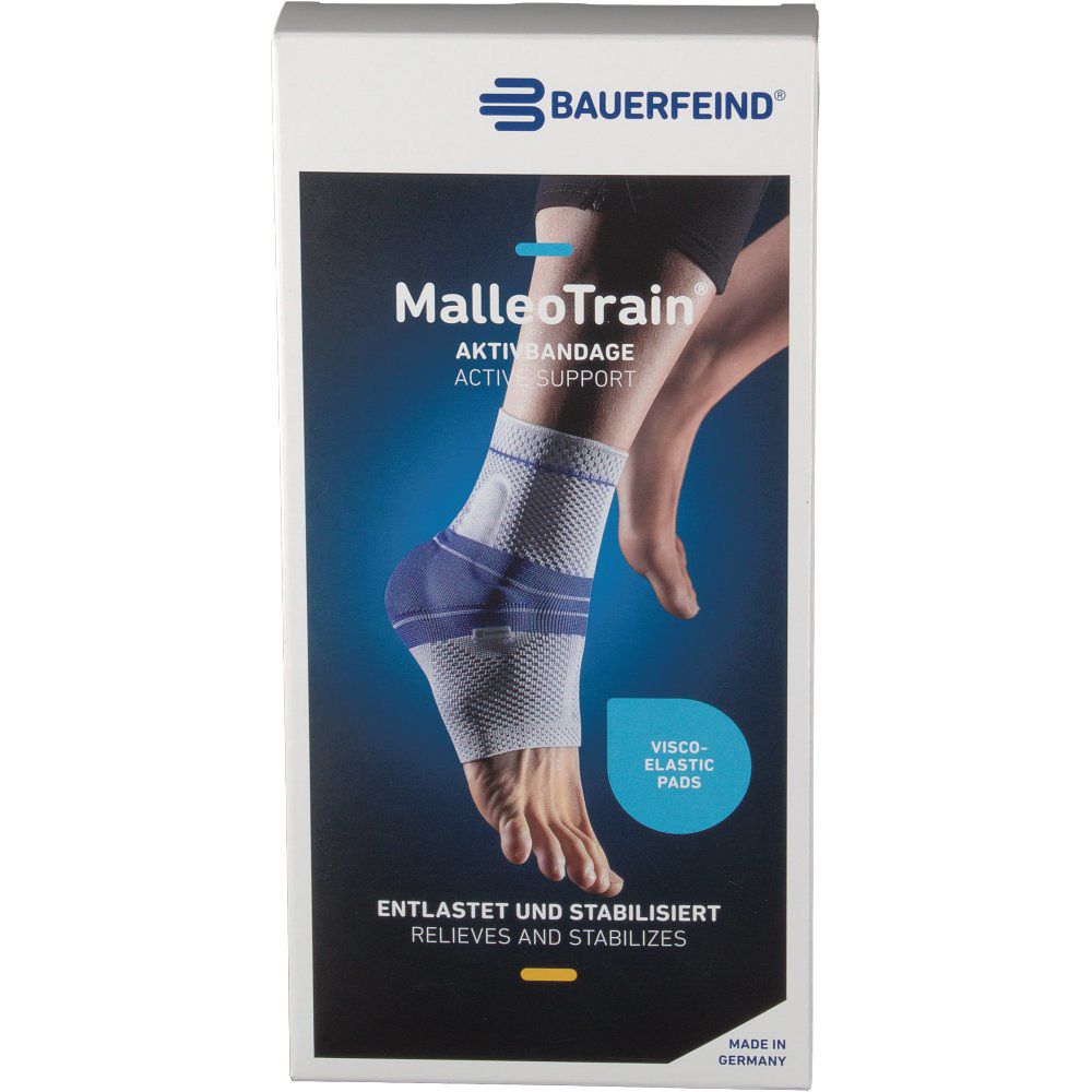 MalleoTrain® Sprunggelenkbandage rechts Gr.3 titan 1 St Bandage(s)