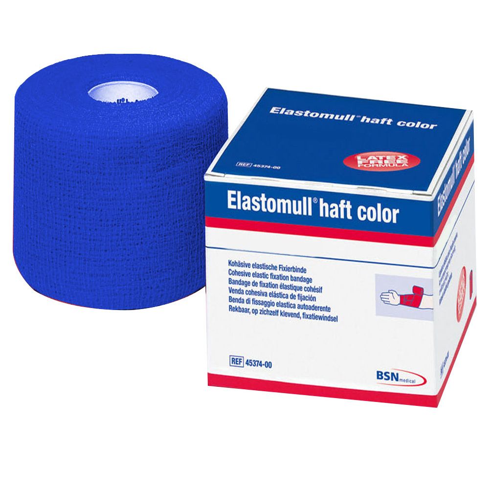 Elastomull® haft color 8 cm x 20 m blau 1 St Binden