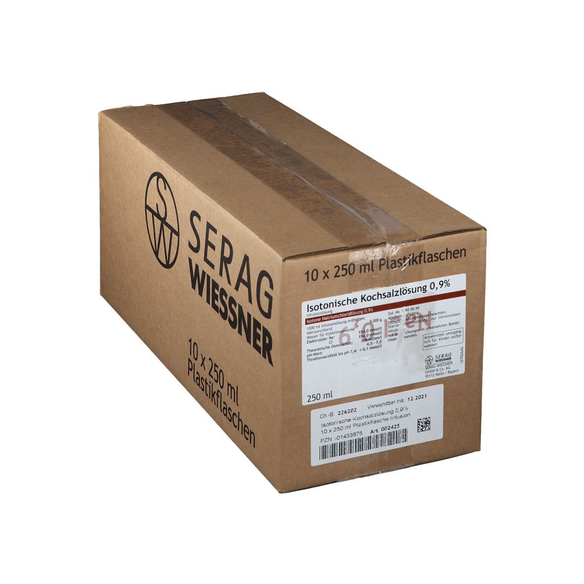 Isotonische Kochsalzlösung 0,9% Infusionslösung 10X250 ml Infusionslösung