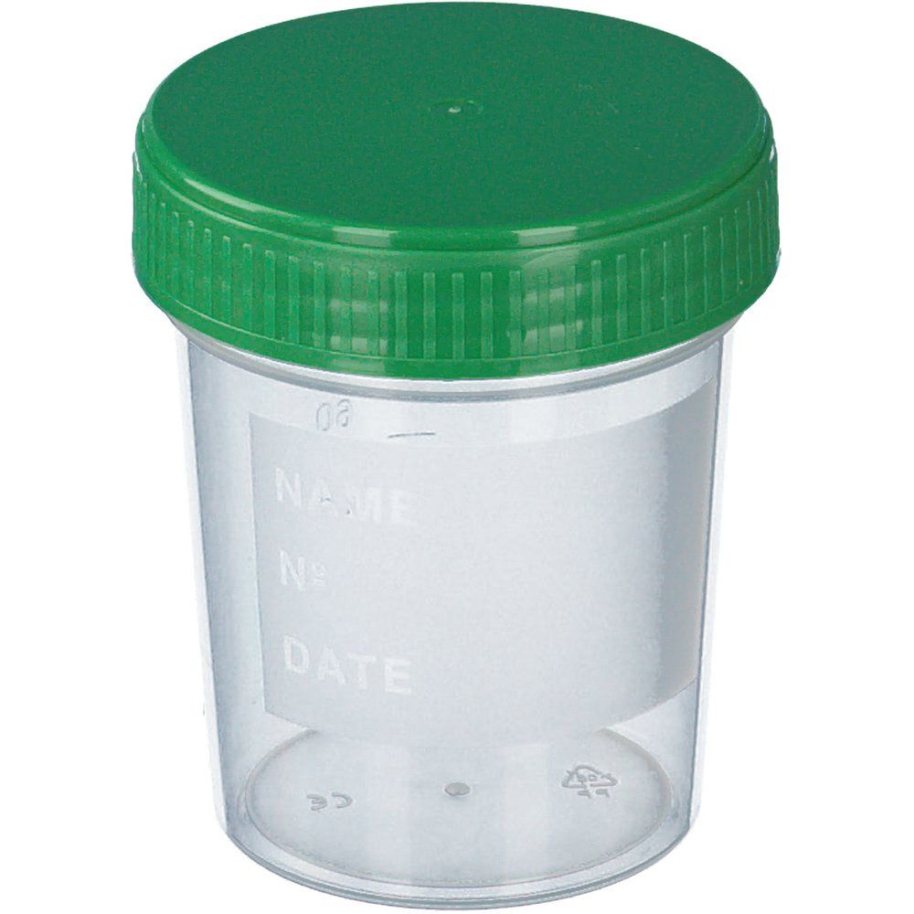 Urinbecher mit Schraubdeckel 100 St Becher
