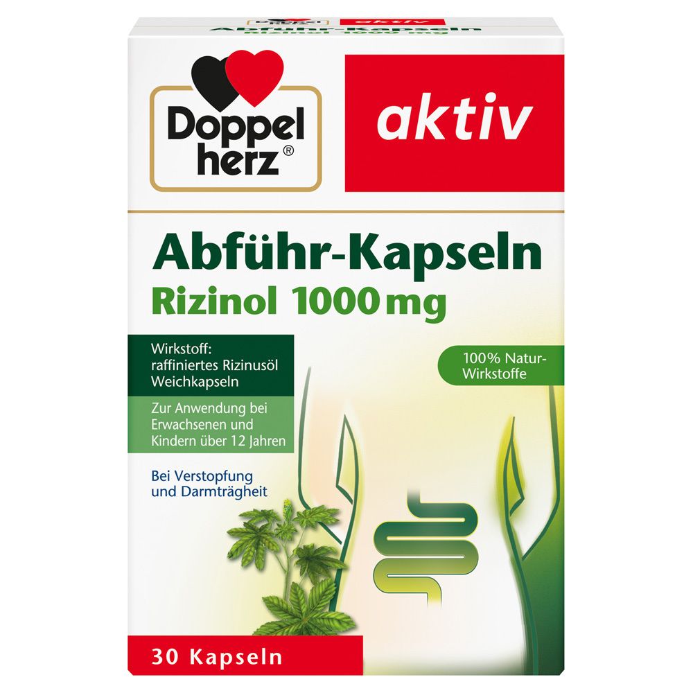 aktiv Abführ-Kapseln Rizinol 1000 mg 30 St Kapseln