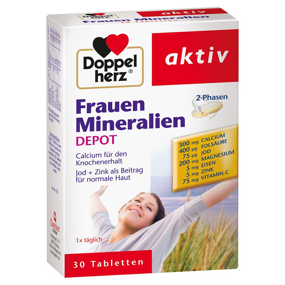 aktiv Frauen Mineralien 2-Phasen Depot 30 St Tabletten