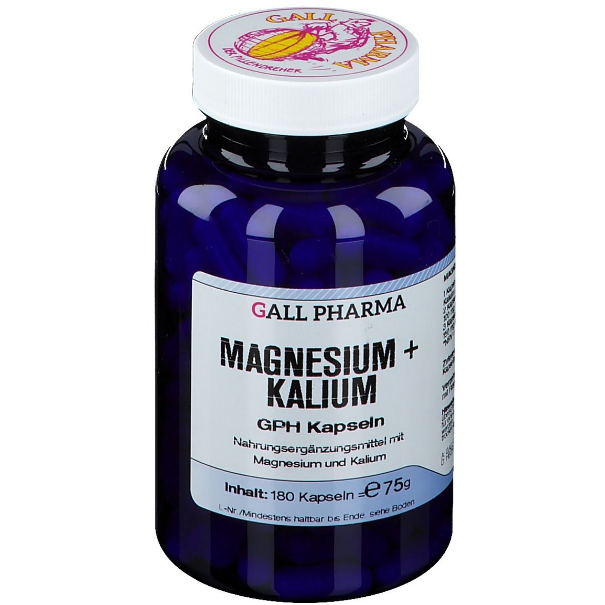 Magnesium + Kalium GPH Kapseln 180 St Kapseln